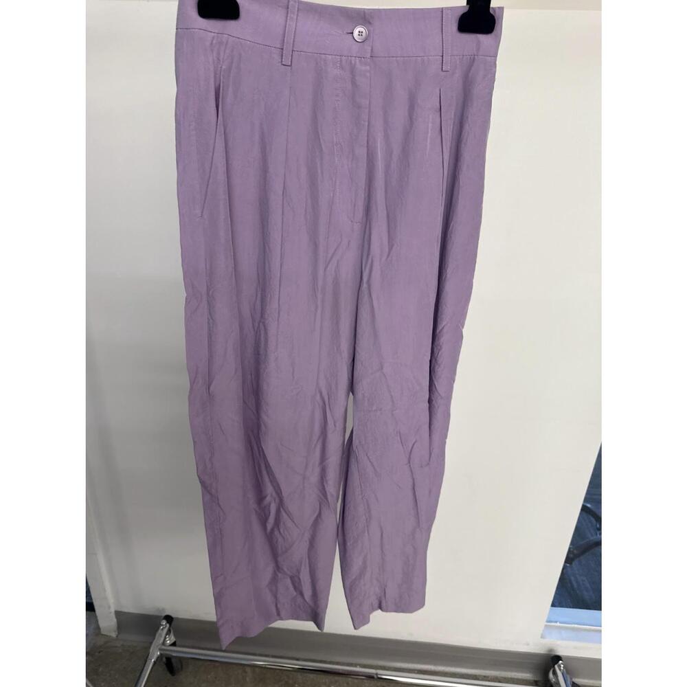NEW PIER ANTONIO GASPARI women's ecotel trousers in lillac
